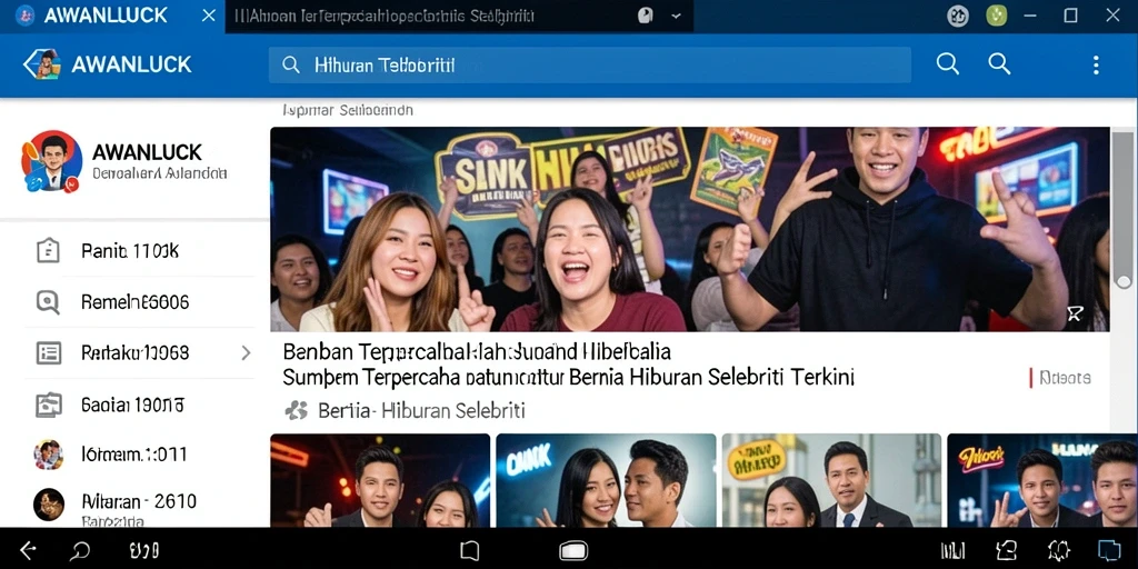 Tampilan antarmuka AWANLUCK yang sederhana dan informatif.