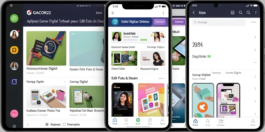 Tampilan antarmuka GACOR22 dengan berbagai fitur pengeditan gambar digital.