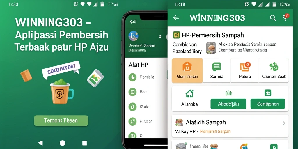 Tampilan antarmuka WINNING303 yang sederhana dan efektif dalam membersihkan sampah.