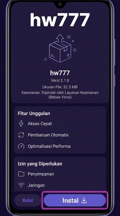 Unduh dan Instal APK hw777 untuk Android